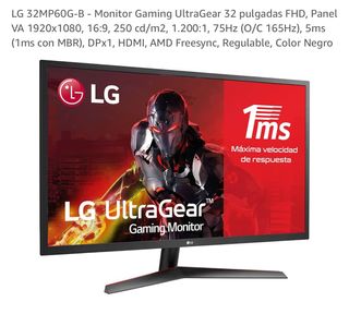 Monitor gaming LG 32"