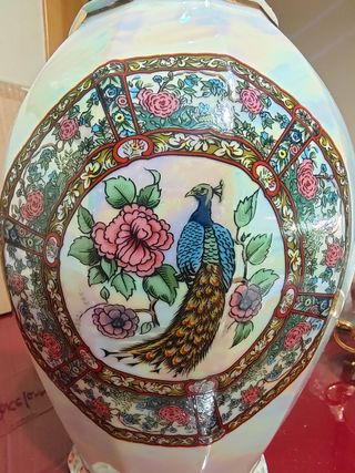 Antiguo jarrón porcelana china