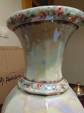 Antiguo jarrón porcelana china