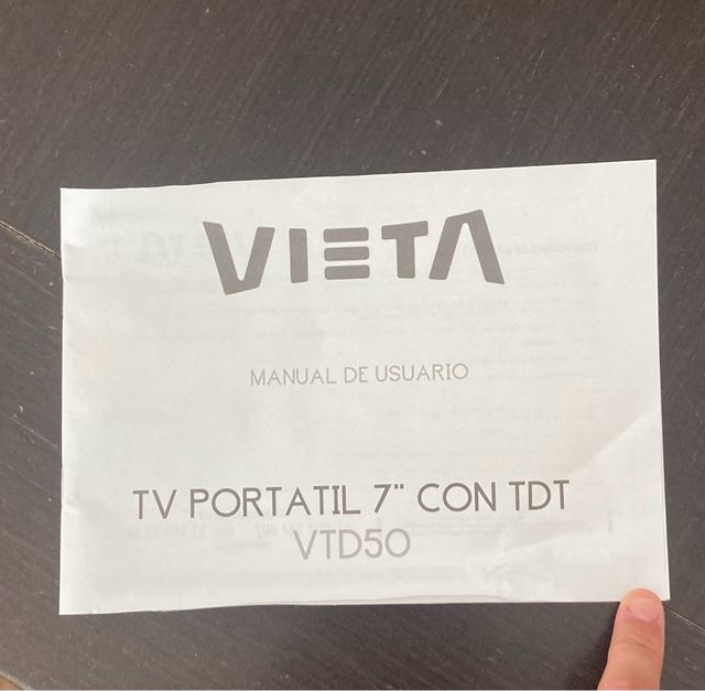 TV portatil 7’’ Con TDT.