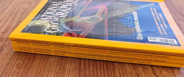 Lote de 4 Revistas National Geographic 2007