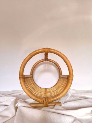 Revistero bambú vintage 70s