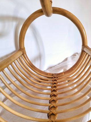 Revistero bambú vintage 70s