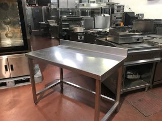 Mesa de trabajo inox 1,20 metros seminueva