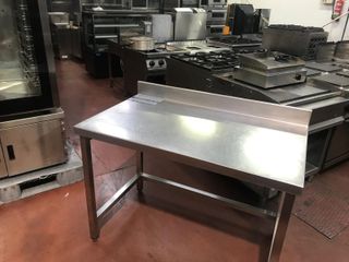 Mesa de trabajo inox 1,20 metros seminueva