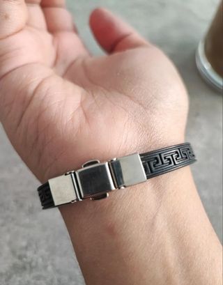 Pulseras acero y caucho