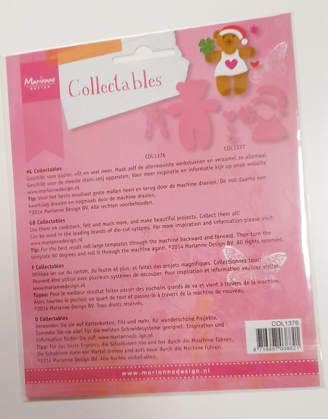 3 fustelle Marianne Design carta