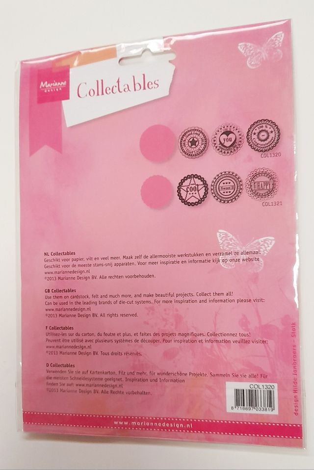 3 fustelle Marianne Design carta