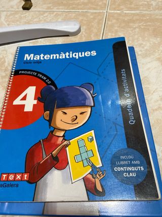 Libro de matematicas en catalan 4to