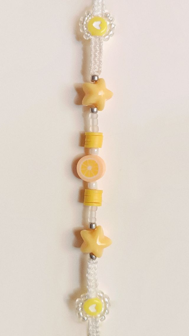 Pulseras de macramé frutas