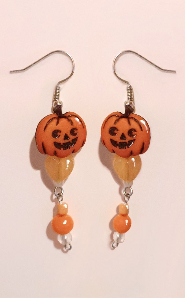 Pendientes de calabazas de Halloween