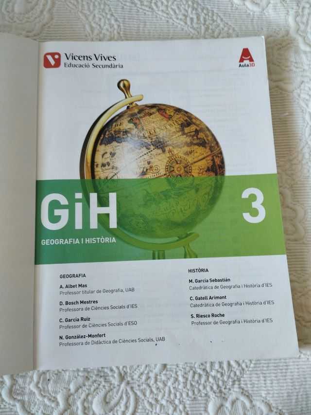 Libro di geografia e storia. 3 ESO