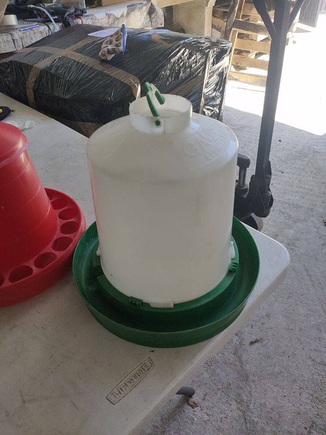 Comedero y bebedero aves