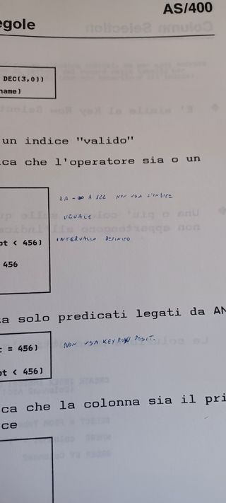 Quaderno IBM per corso formazione AS/400