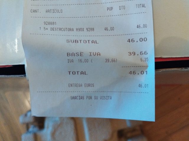 Destructor de documentos