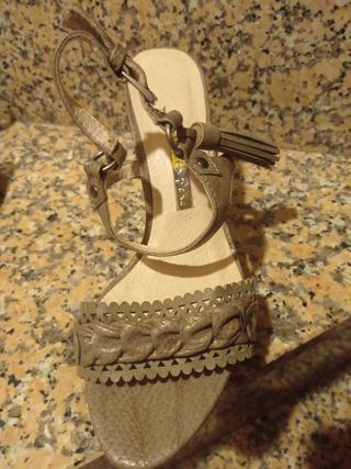 Sandalias tacón mujer 