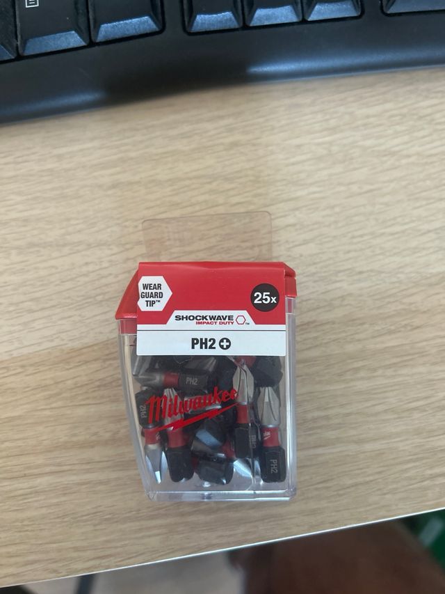 Blister 25 puntas ph2 milwaukee