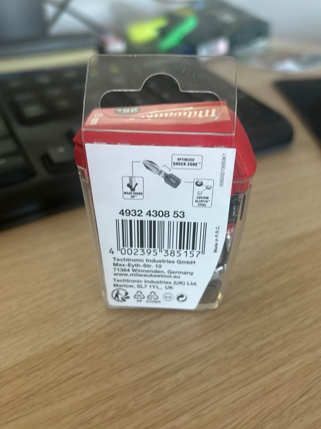 Blister 25 puntas ph2 milwaukee