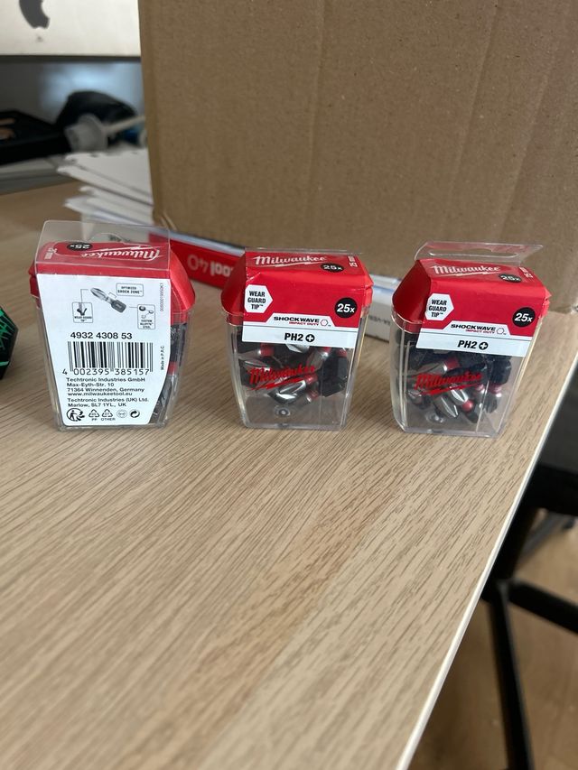 Blister 25 puntas ph2 milwaukee