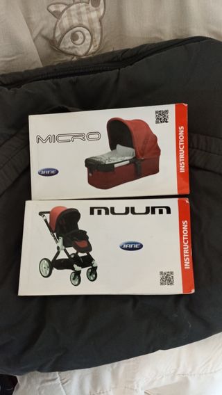 Carrito Jané Muum, 3 piezas, y varios complementos