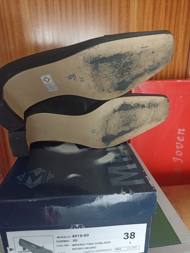 Zapatos tacón 38