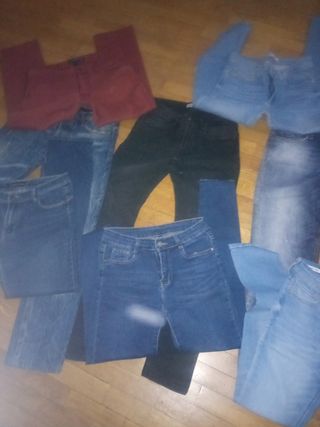 Pantalones vaqueros largos de muje