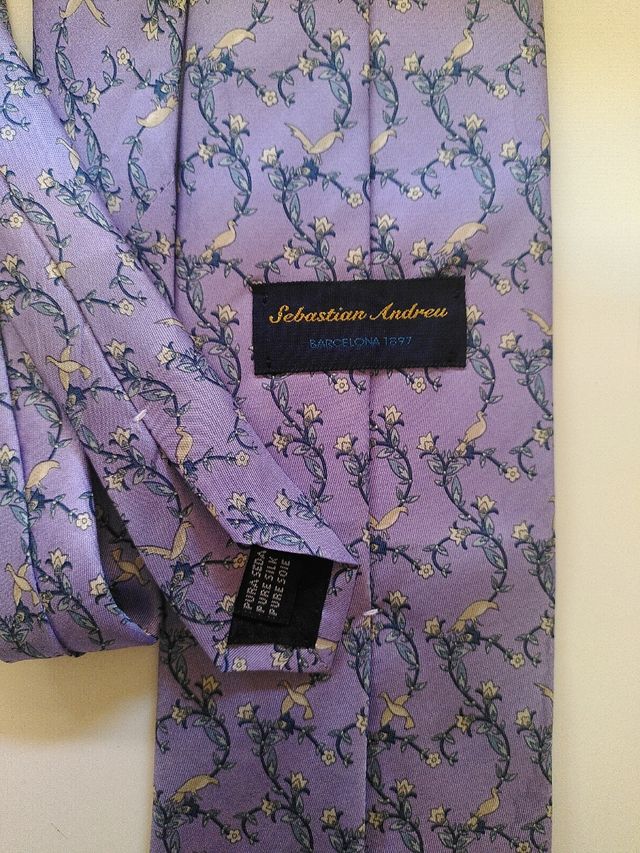 Corbata de seda vintage