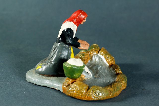 DIORAMA EN BARRO PARA BELÉN DE LAVANDERA.