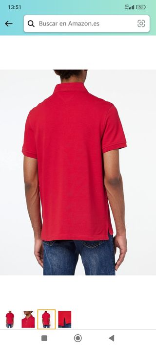 Polo Rojo Tommy Hilfiger