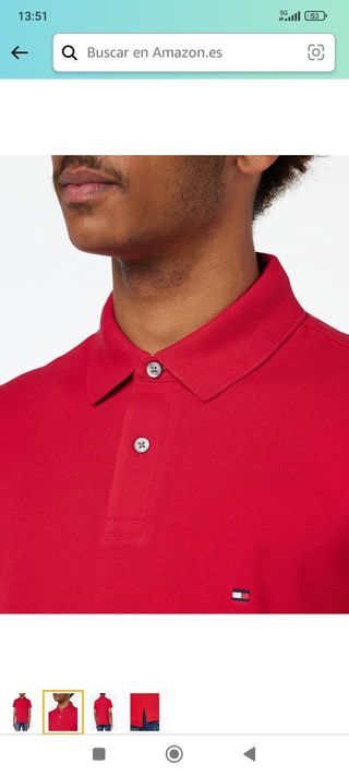 Polo Rojo Tommy Hilfiger