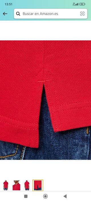 Polo Rojo Tommy Hilfiger