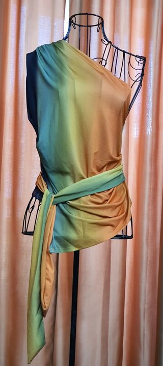 Top estampado Zara.
