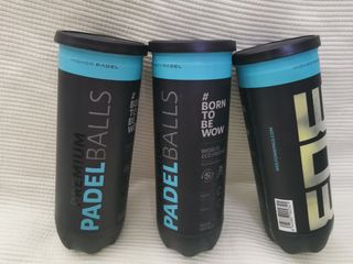 3 botes nuevos pelotas de  padel 