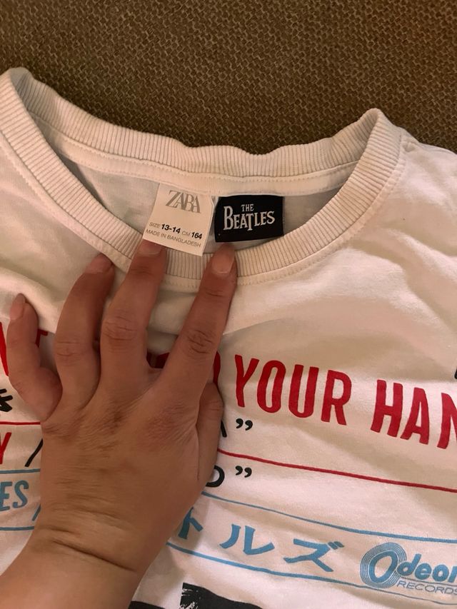 Tshirt Zara con stampa beatles