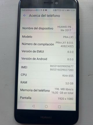 Huawei P8 lite Nero 2017