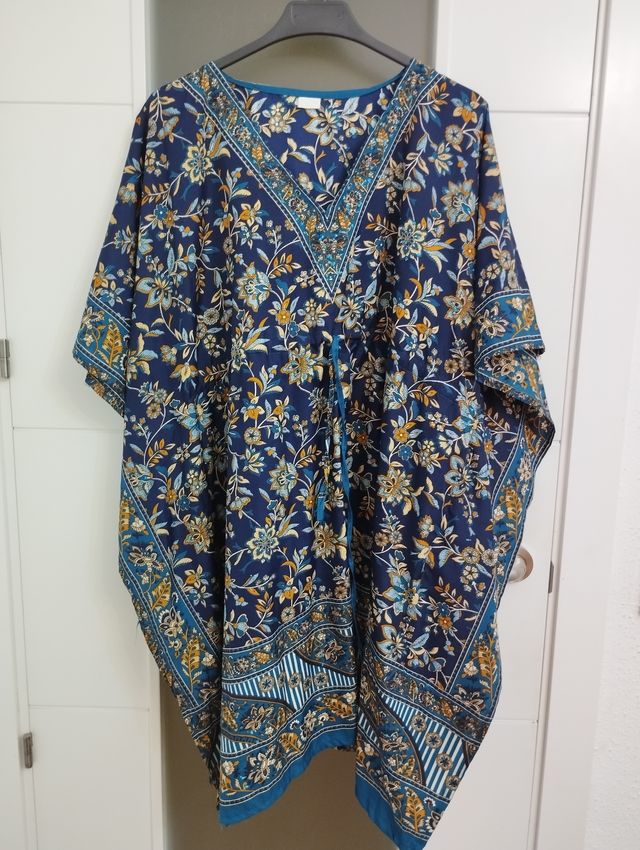kaftan playa estampado