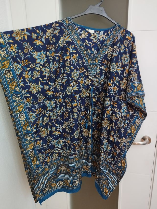 kaftan playa estampado