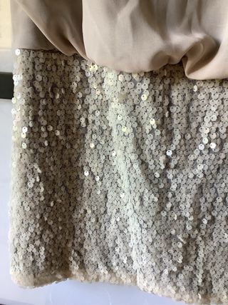 Abito ZARA a palloncino paillettes con cartellino