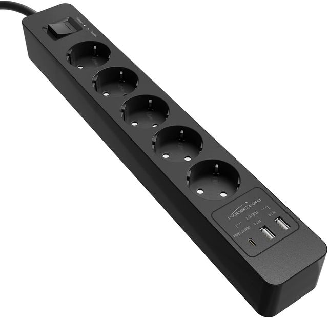 5× presa multipla e connettore multiplo (USB, Po)