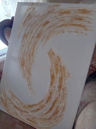 Quadro su tela dipinto a mano maison chic