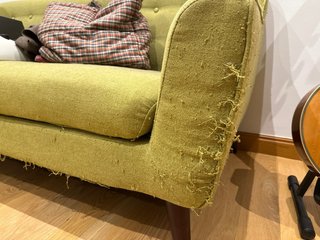 Sofa verde 3 plazas