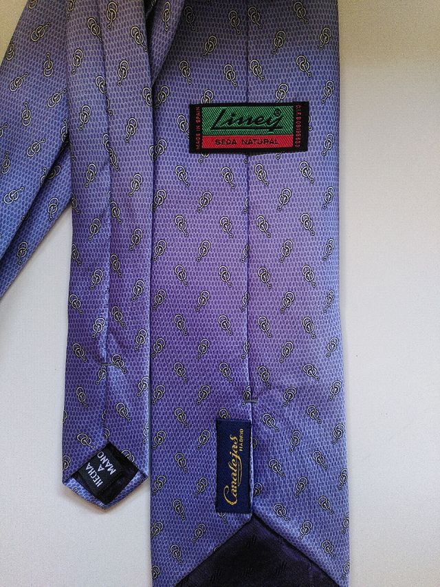 Corbata de seda vintage
