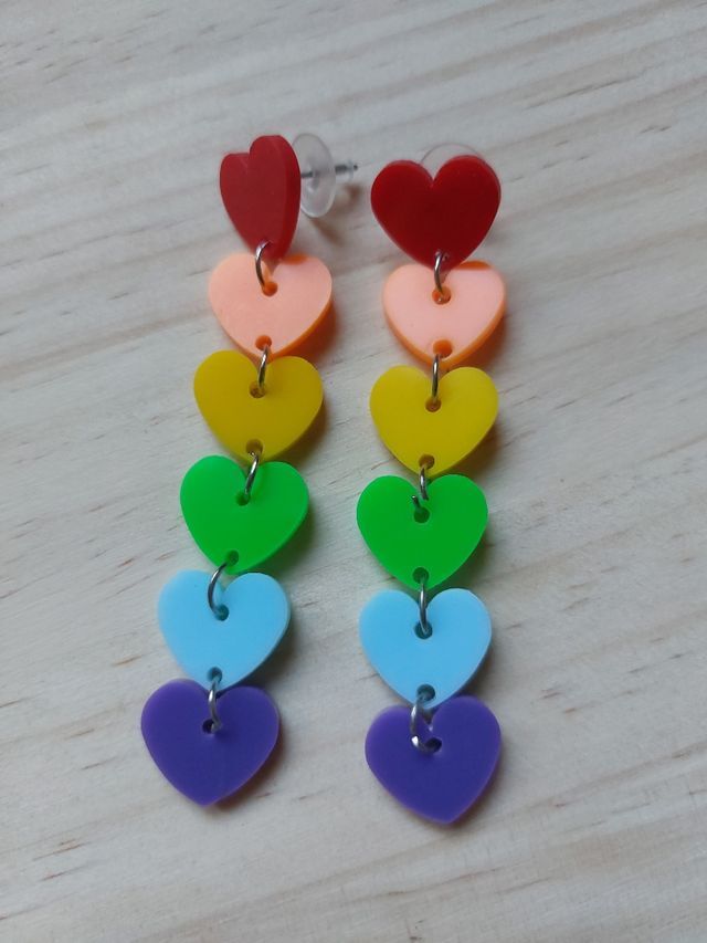 Pendientes arco iris