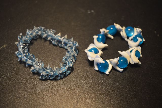 Set 5 bracciali azzurri