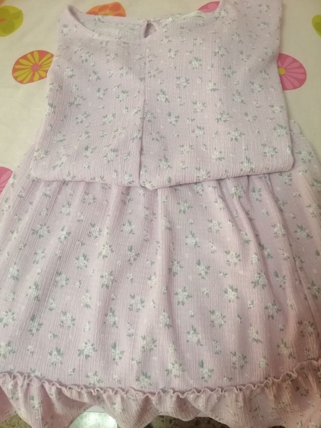 Conjunto de verano para niña morado