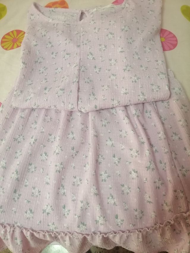 Conjunto de verano para niña morado