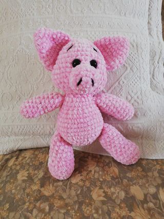 Amigurumi porcellino in ciniglia 