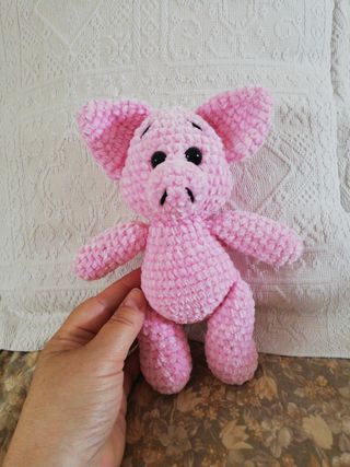 Amigurumi porcellino in ciniglia 