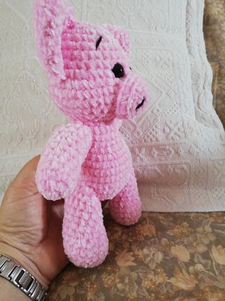 Amigurumi porcellino in ciniglia 