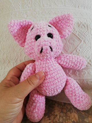 Amigurumi porcellino in ciniglia 